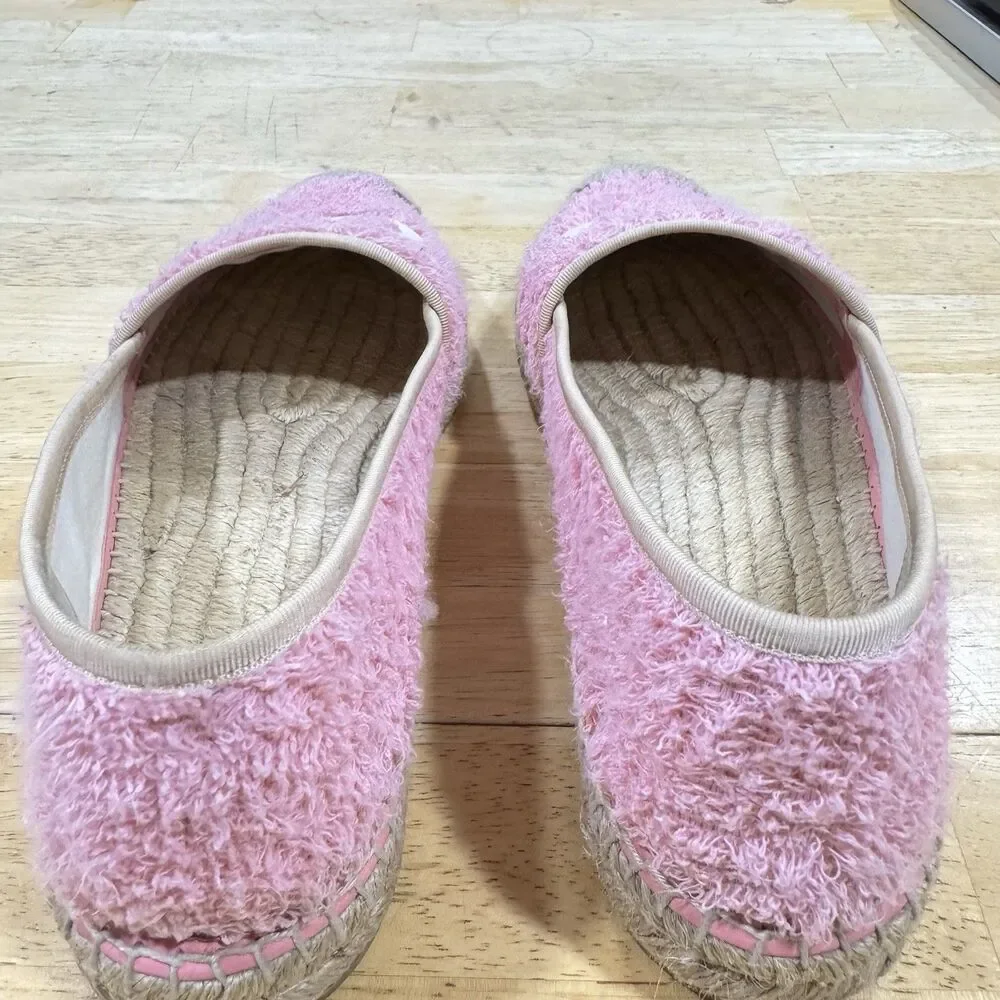 Gucci Monogram Espadrilles Terry Cotton Pink 41/US11 Loafers Preppy Coastal EUC